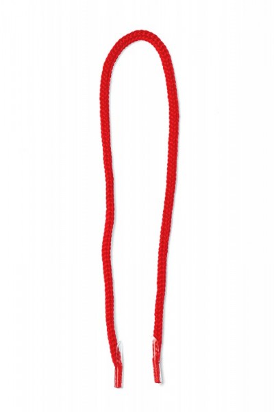 Шнур с наконечниками "крючок-прозрачный" для пакетов, Красный, 6 мм, 100 шт